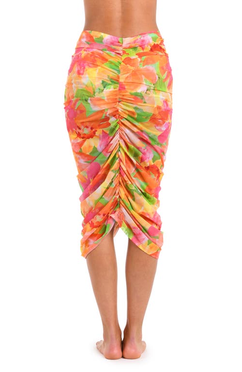 Sunshine 79 Utopia Ruched Convertible Cover-up Skirt In Multi