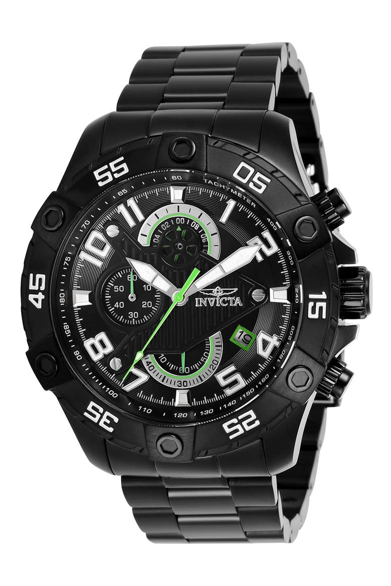 S1 Rally Tachymeter Quartz Bracelet Watch, 48mm, Main, color, BLACK