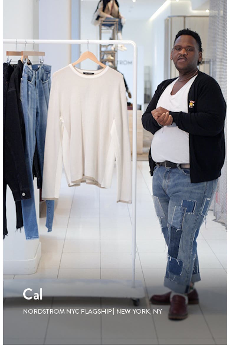 Harvey Crewneck Cotton Blend Sweater video