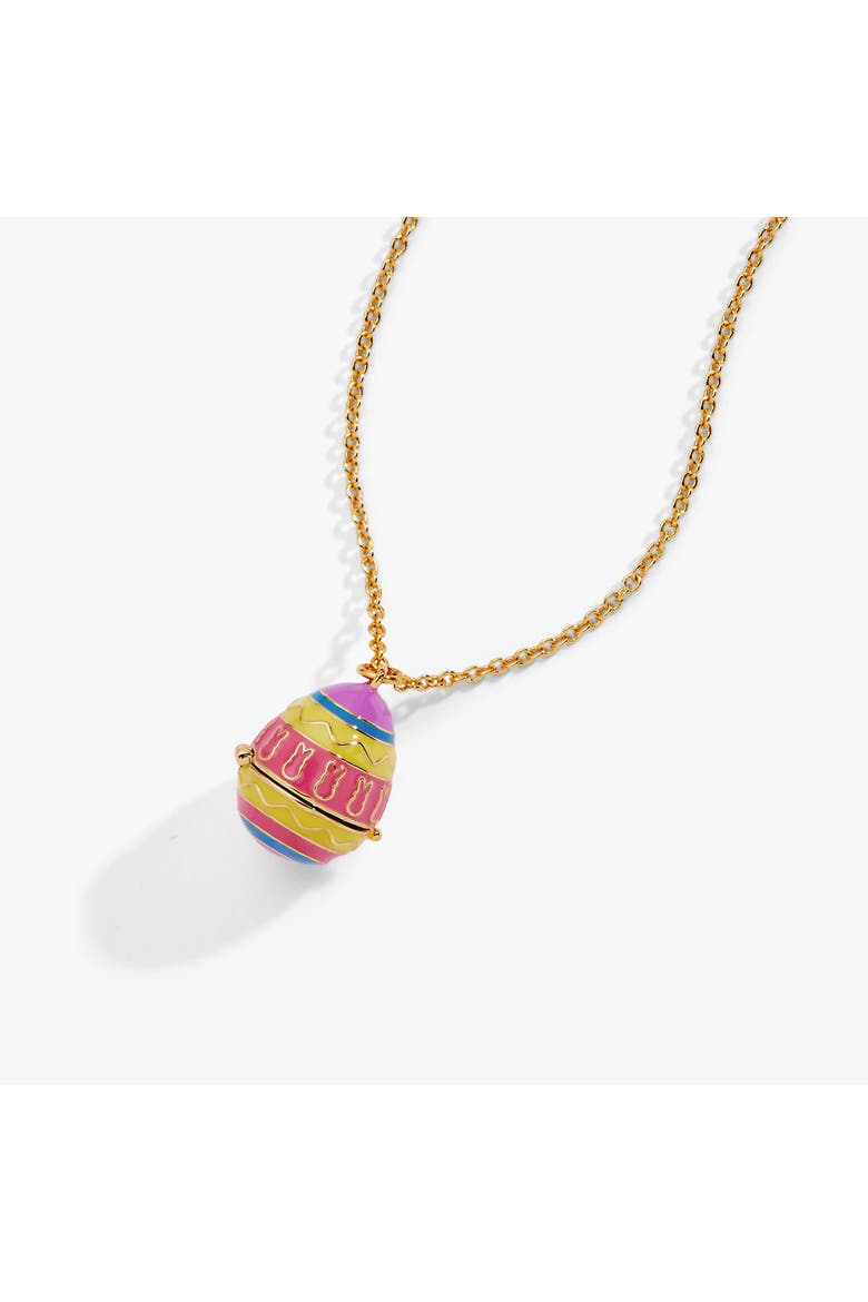 PEEPS Easter egg pendant necklace, Alternate, color, Gold