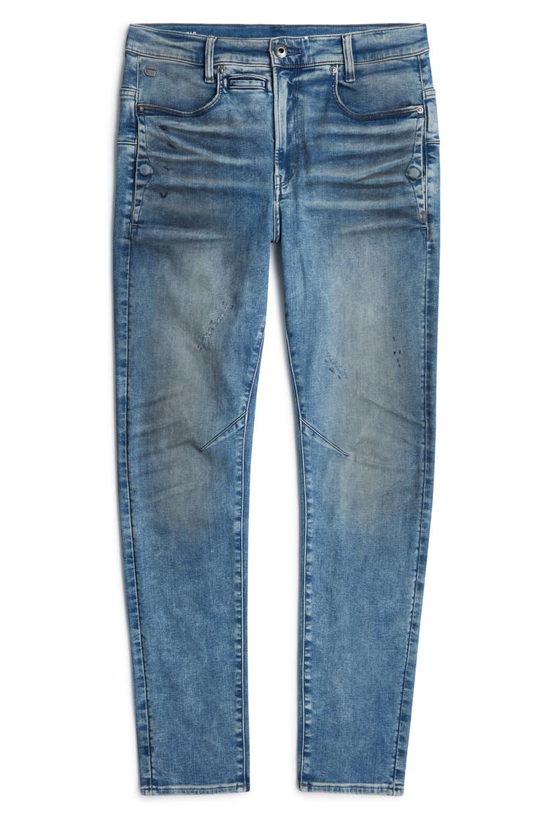 D-Staq 3D Slim Fit Jeans, Alternate, color, ANTIQUE BLUE INDY REPAIRS