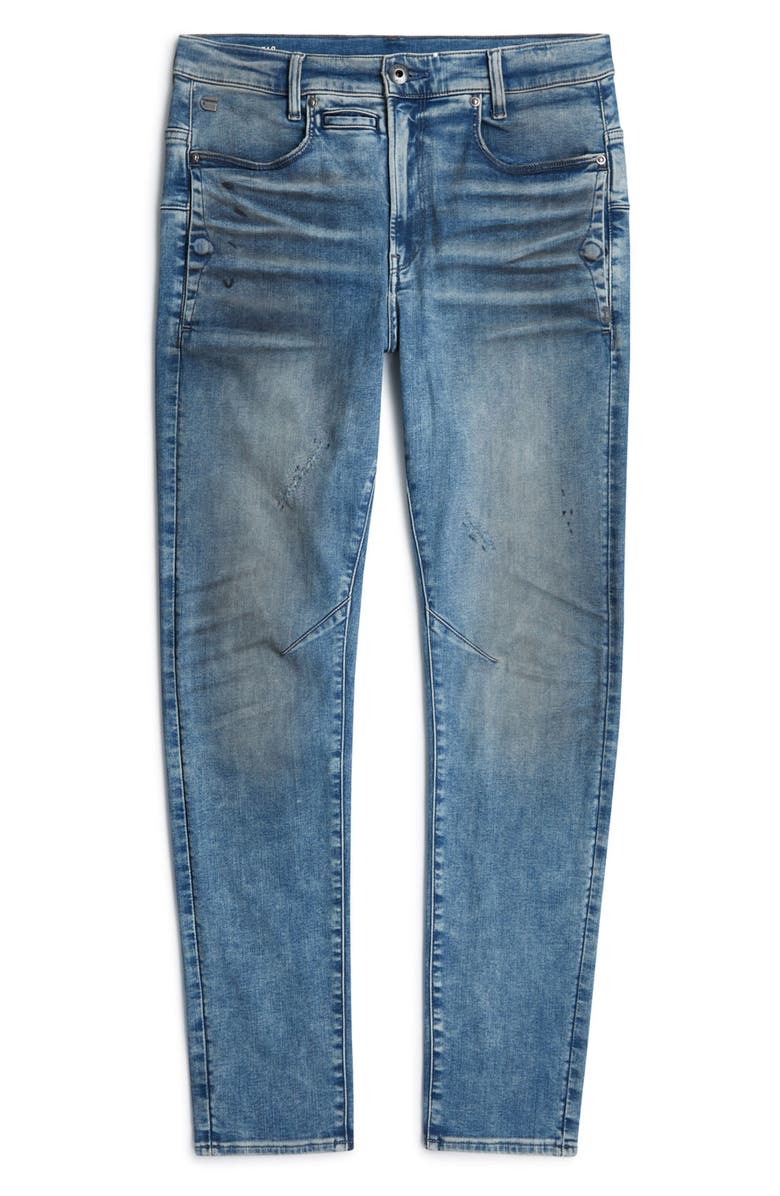 G-STAR D-Staq 3D Slim Fit Jeans, Alternate, color, Antique Blue Indy Repairs