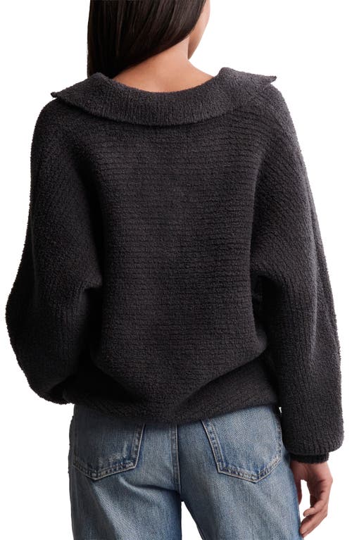 Barefoot Dreams Cozychic® Collar Sweater ® Cozy Chic® Shawl Collar Rib Cardigan In Black