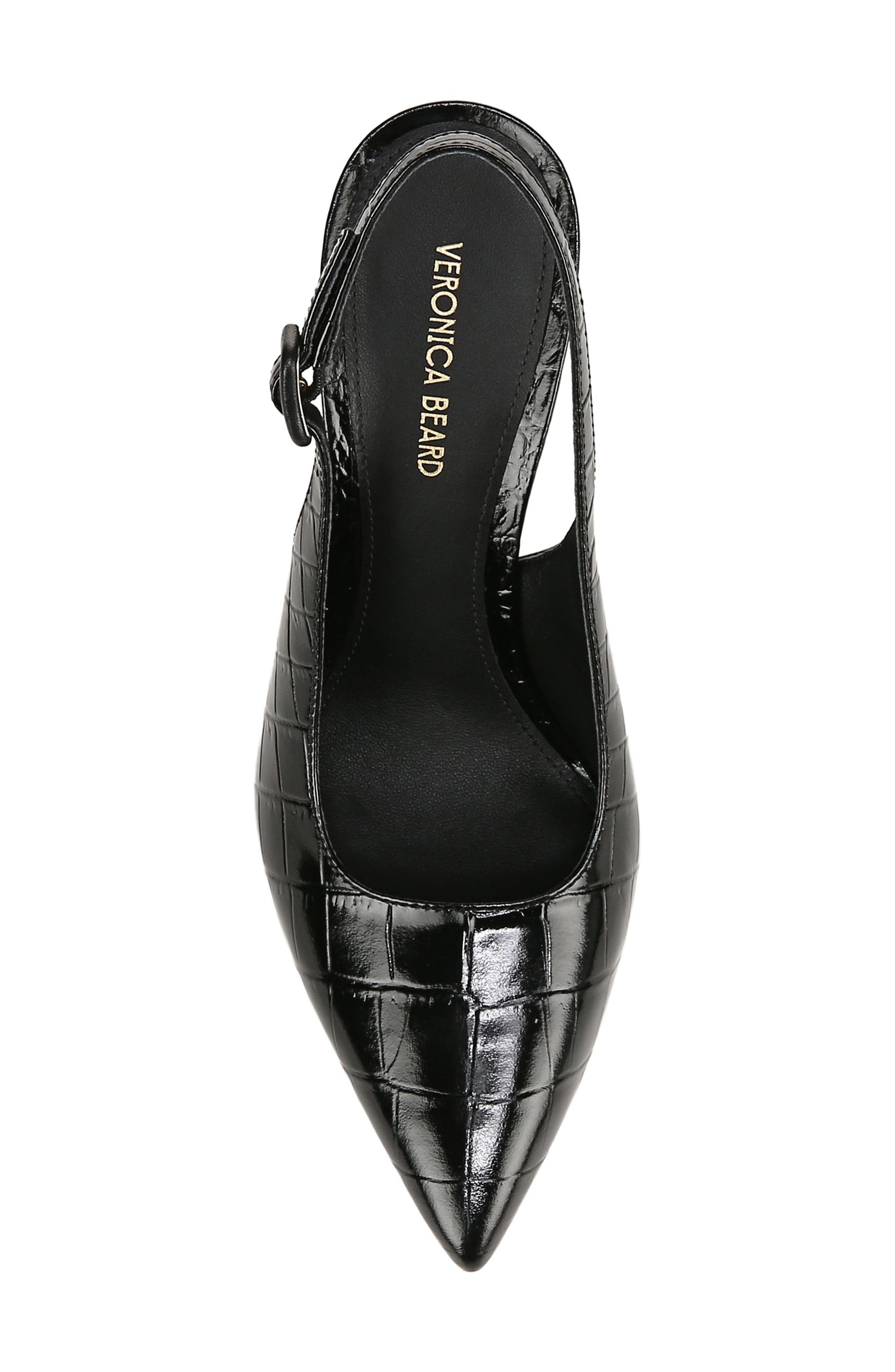 Veronica Beard Callie Pointed Toe Slingback Pump, Alternate, color, Black