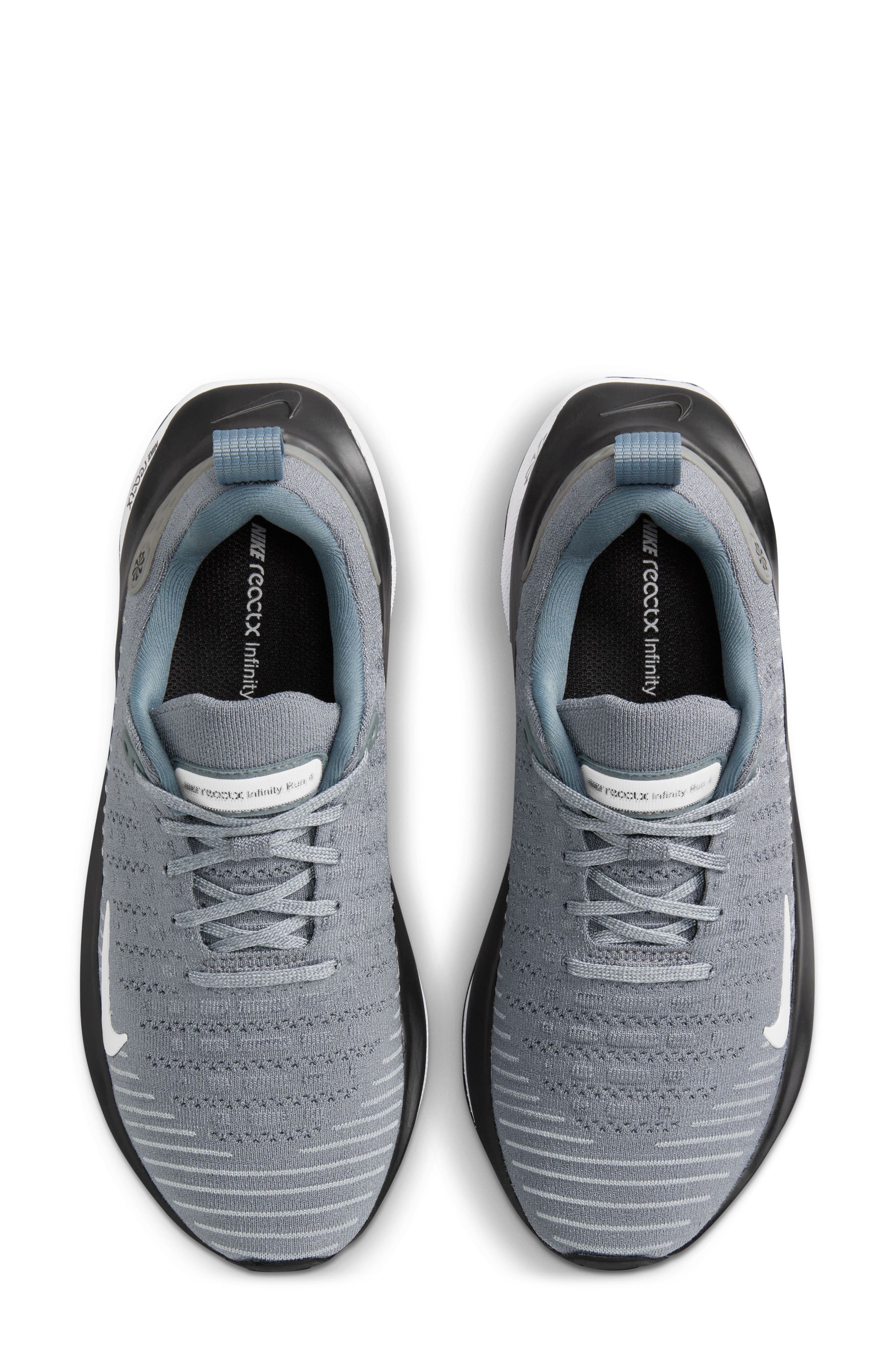 Nike ReactX Infinity Run 4 TB Sneaker, Alternate, color, Grey/ White/ Black/ Grey