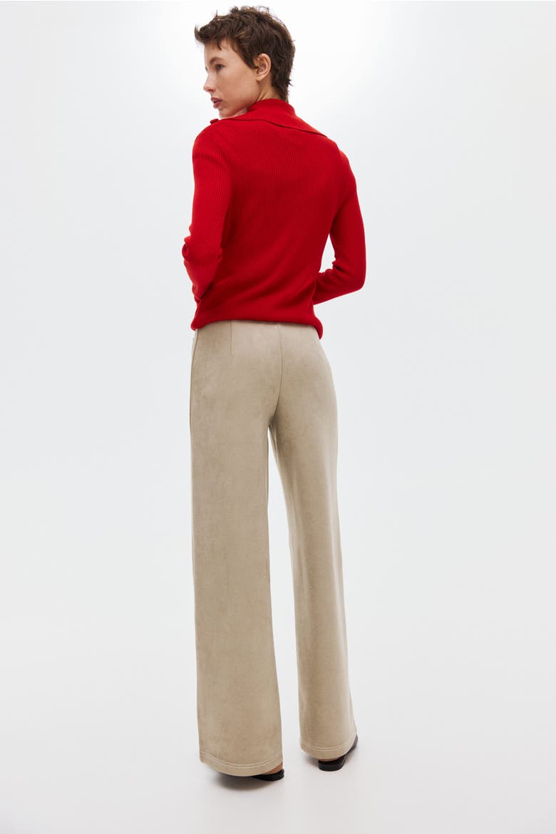Jersey Pants, Alternate, color, Beige