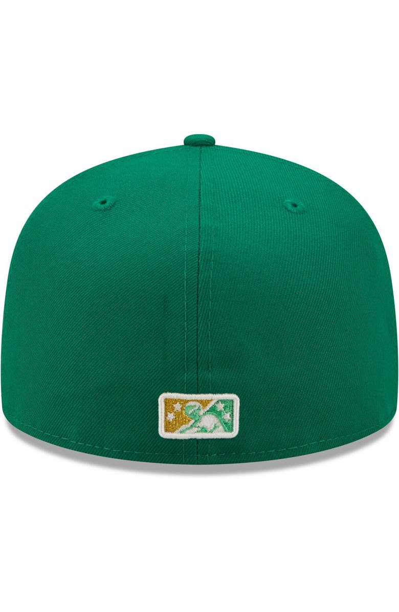 New Era Men's New Era Green Caballeros de Charlotte Copa De La Diversion 59FIFTY Fitted Hat, Alternate, color, Green