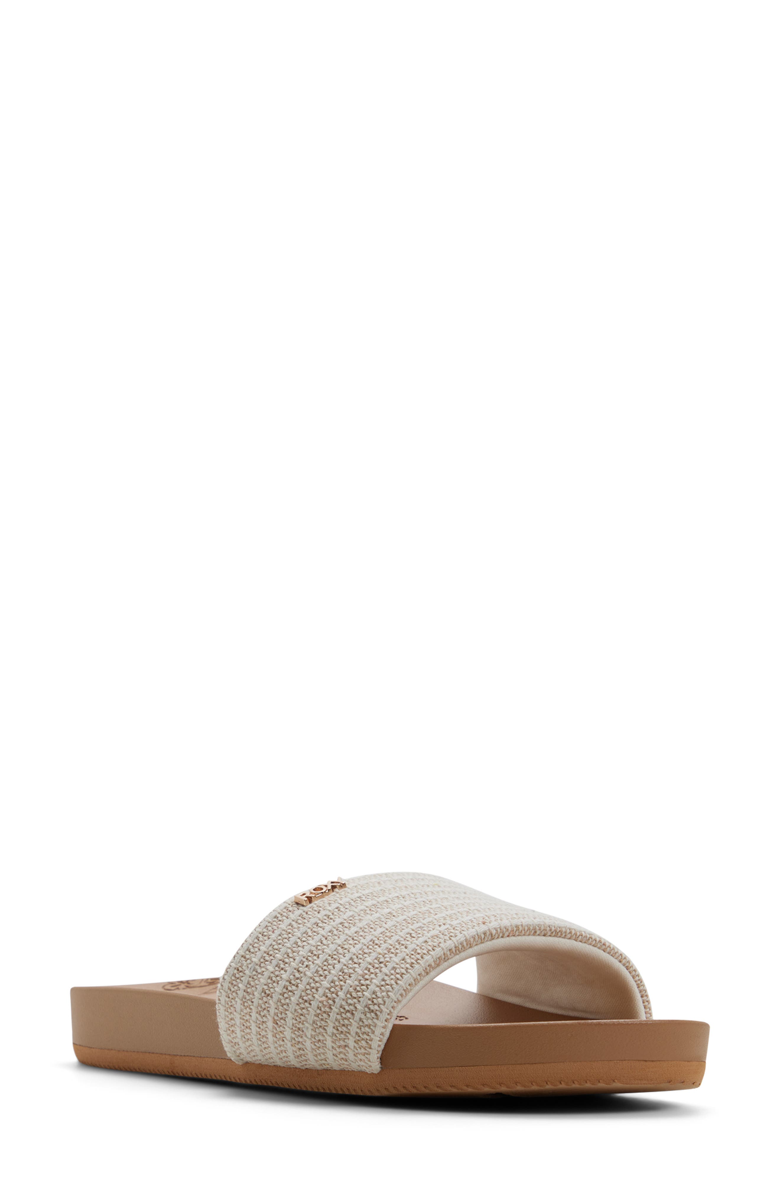 Roxy Nanu Slide Sandal, Main, color, Natural