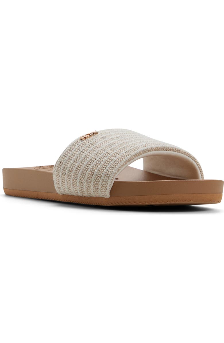 Roxy Nanu Slide Sandal, Main, color, Natural