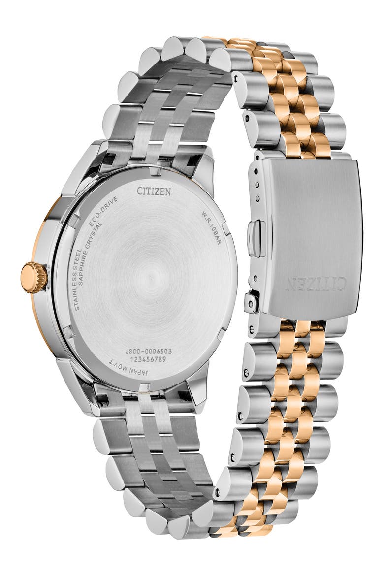 Rolan Eco-Drive Bracelet Watch, 40.5mm, Alternate, color, TWO-TONE