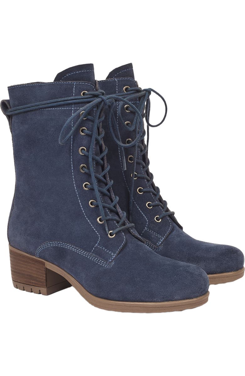 Celtic & Co. BLOCK HEEL DERBY BOOT, Main, color, Navy