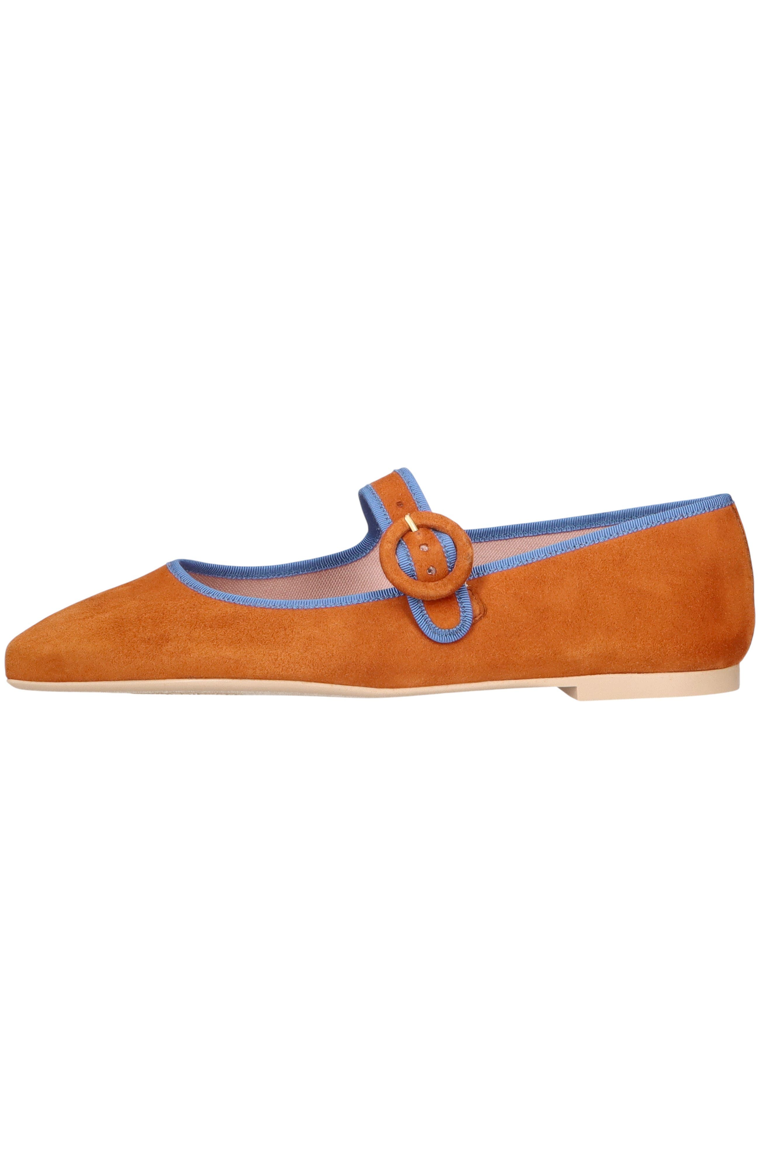 Pretty Ballerinas Square Toe Suede Mary Jane, Main, color, Beige