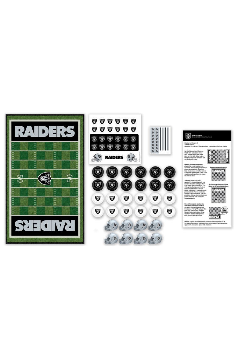 Las Vegas Raiders Checkers Board Game, Alternate, color, Multicolor