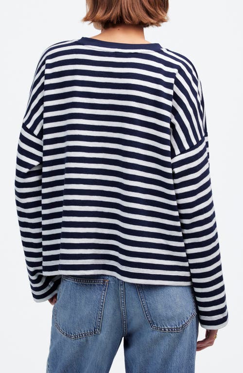MADEWELL MADEWELL EASY STRIPE LONG SLEEVE TOP