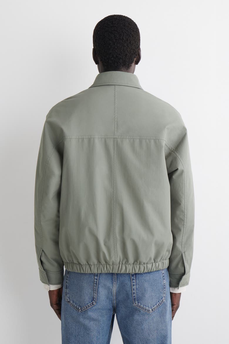 Padded Nylon Utility Jacket, Alternate, color, SAGE GREEN