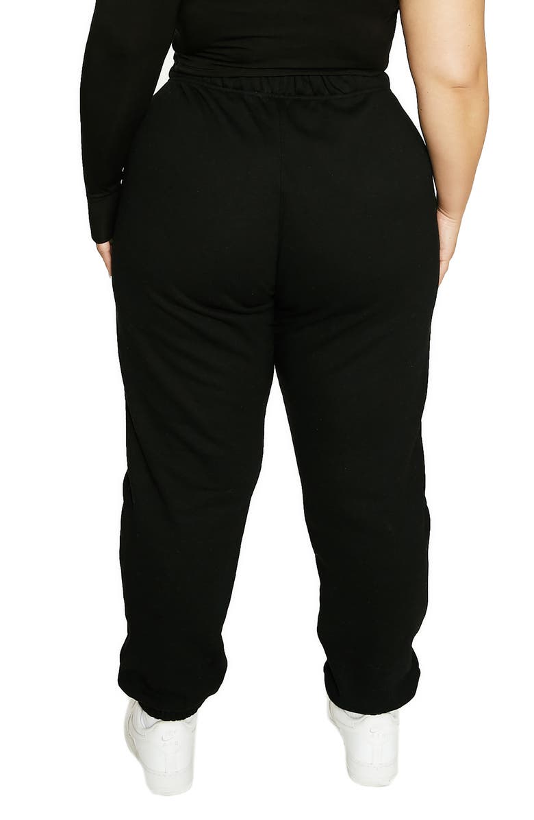 Naked Wardrobe x Lori Harvey Fleece Sweatpants, Alternate, color,