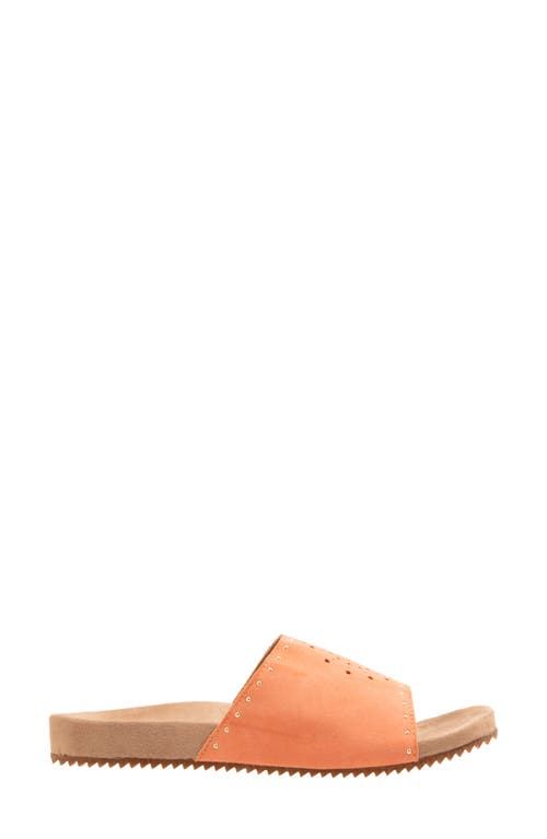 Revitalign Sofia Stud Slide Sandal In Orange