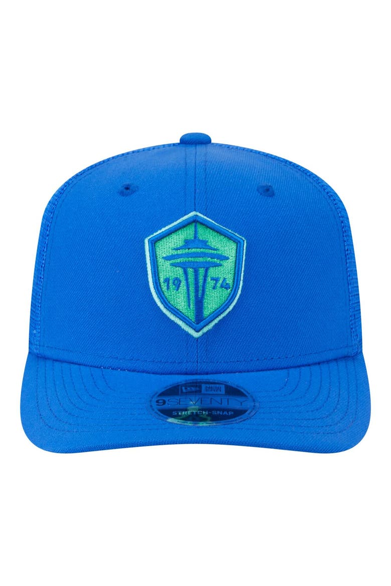 Men's New Era  Blue Seattle Sounders FC Jersey Hook 9SEVENTY Adjustable Hat, Alternate, color, Blue