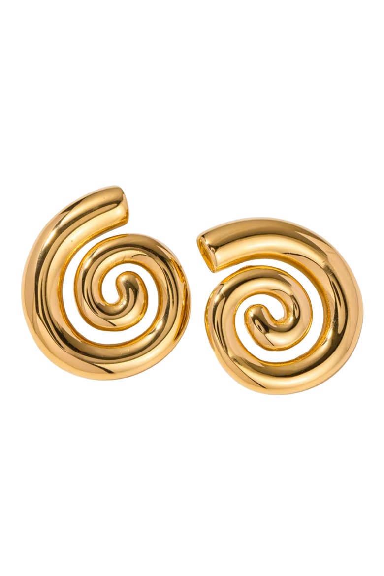 Spinning Stud Earrings, Main, color, GOLD