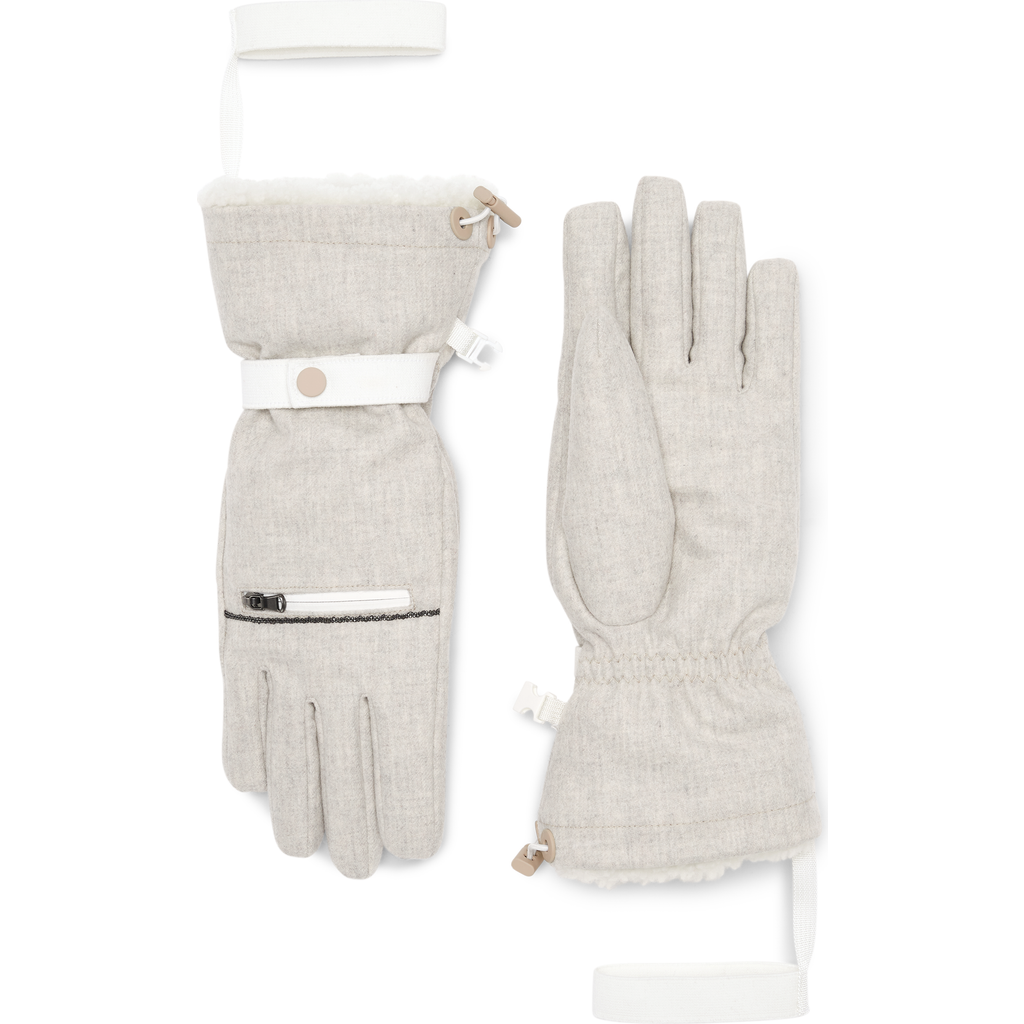 Brunello Cucinelli Mountain Gloves In Gray