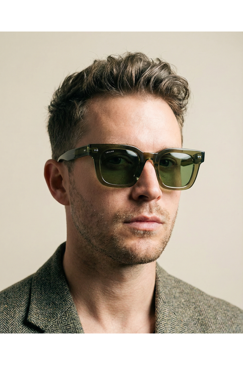 Cuadra Acetate Sunglasses, Alternate, color, Green