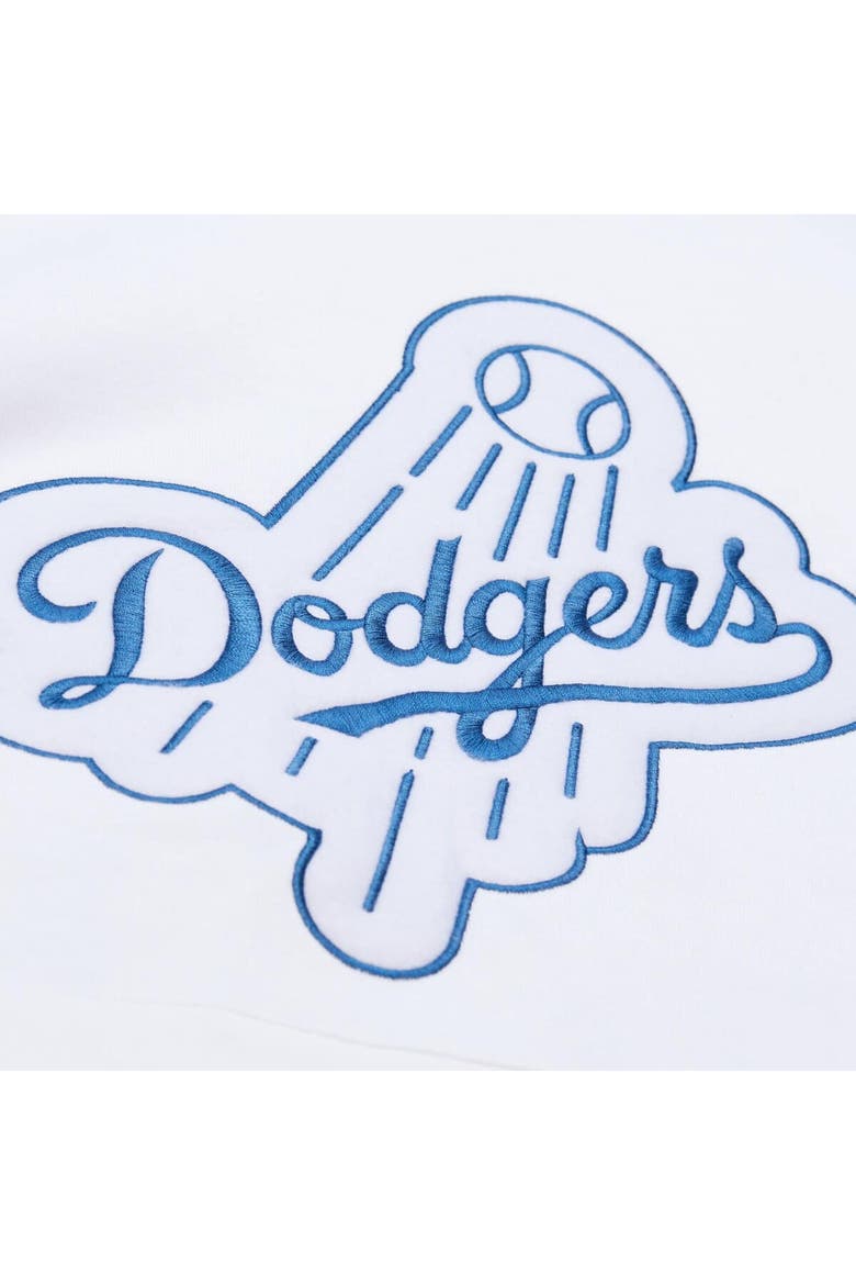 Men's Mitchell & Ness  White Los Angeles Dodgers Cooperstown Collection Fleece Hoodie, Alternate, color, White