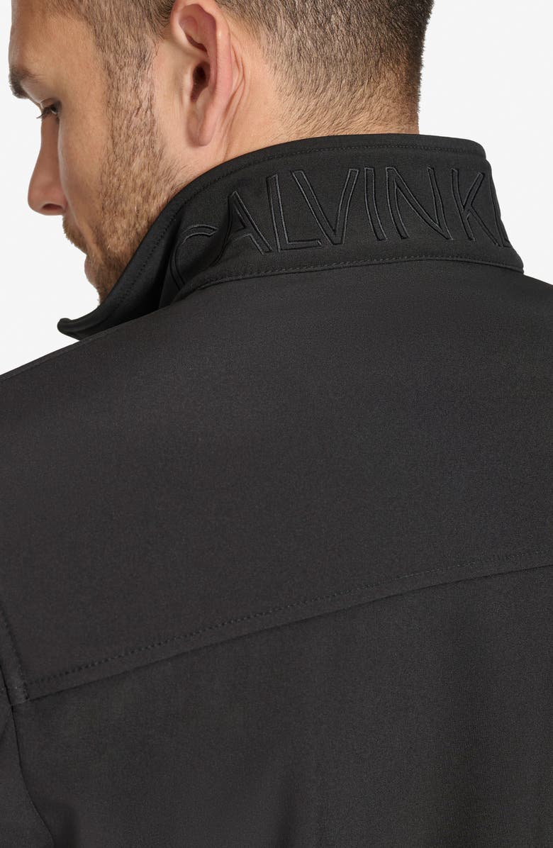 Calvin Klein Softshell Jacket, Alternate, color, Black