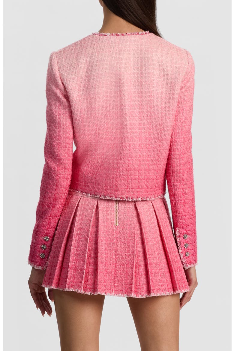 Dumont Fringe Trim Ombré Tweed Jacket (Women) | Nordstrom