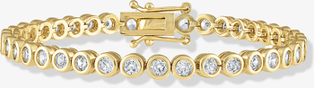 Round Bezel Tennis Bracelet
