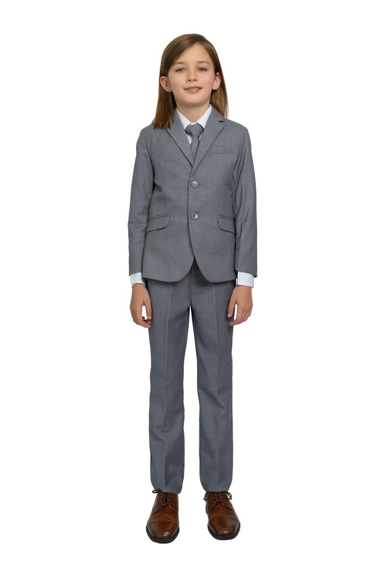 Kids' 007 Five-Piece Suit, Main, color, HEATHER