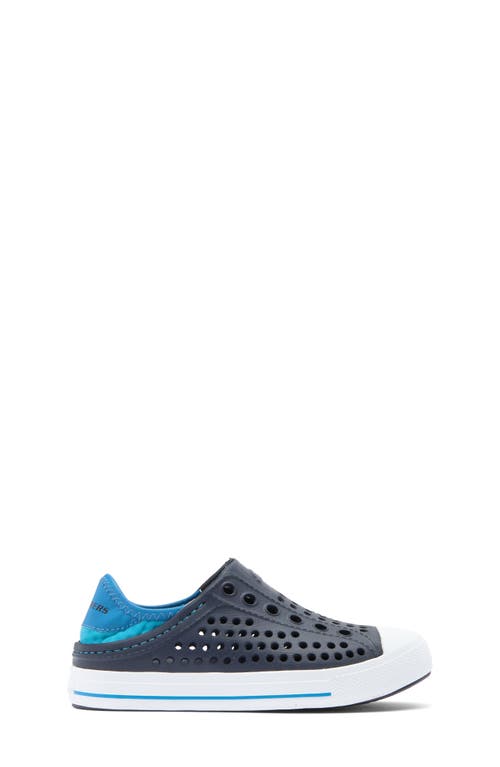Skechers Kids' Guzman Step Slip-on Sneaker In Navy/blue