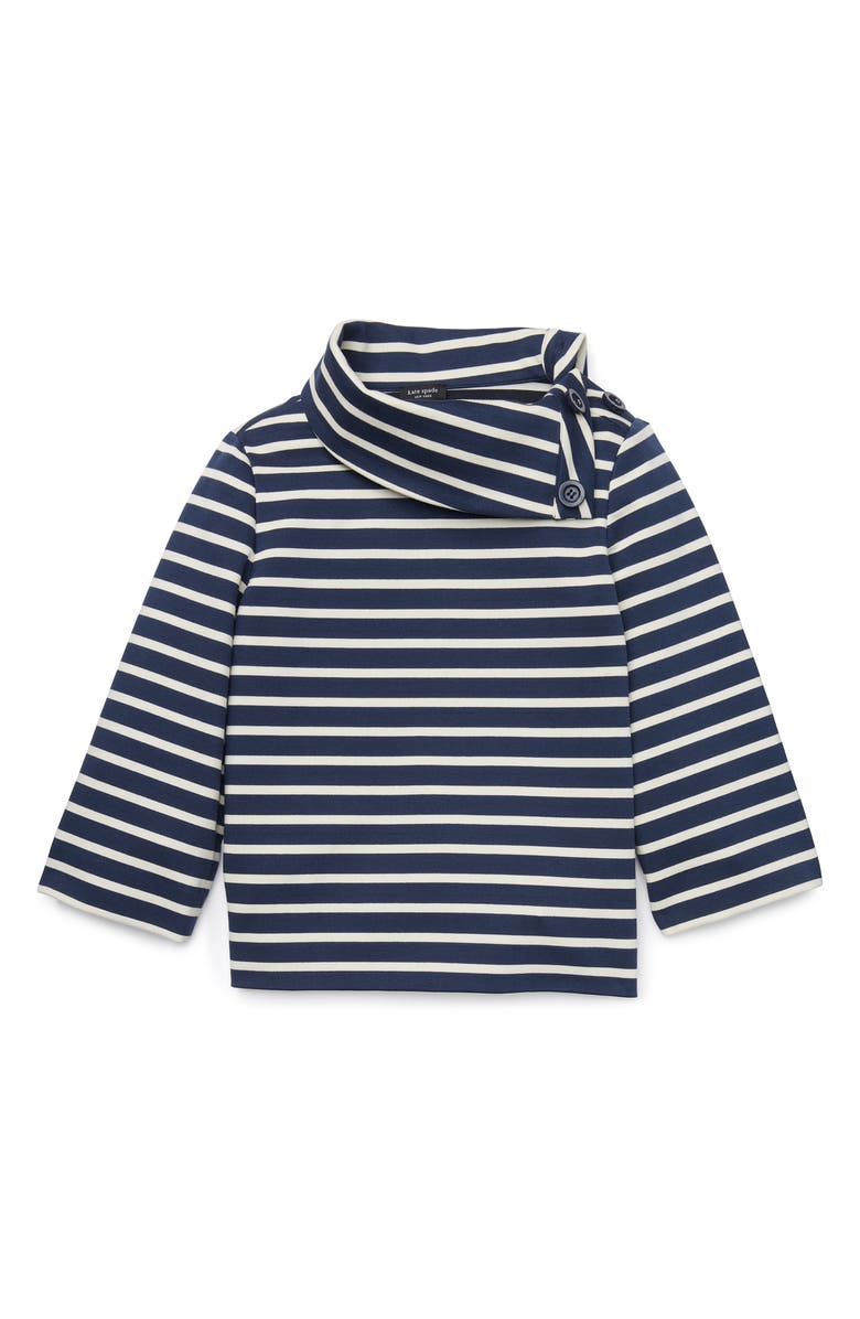 Kate Spade New York stripe ponte top, Alternate, color, 