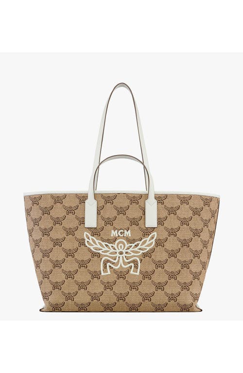 Mcm Himmel Shopper In Beige