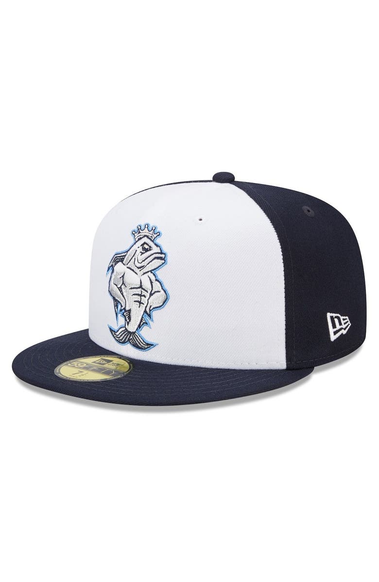 New Era Men's New Era White/Navy Tampa Tarpons Marvel x Minor League 59FIFTY Fitted Hat, Alternate, color, 