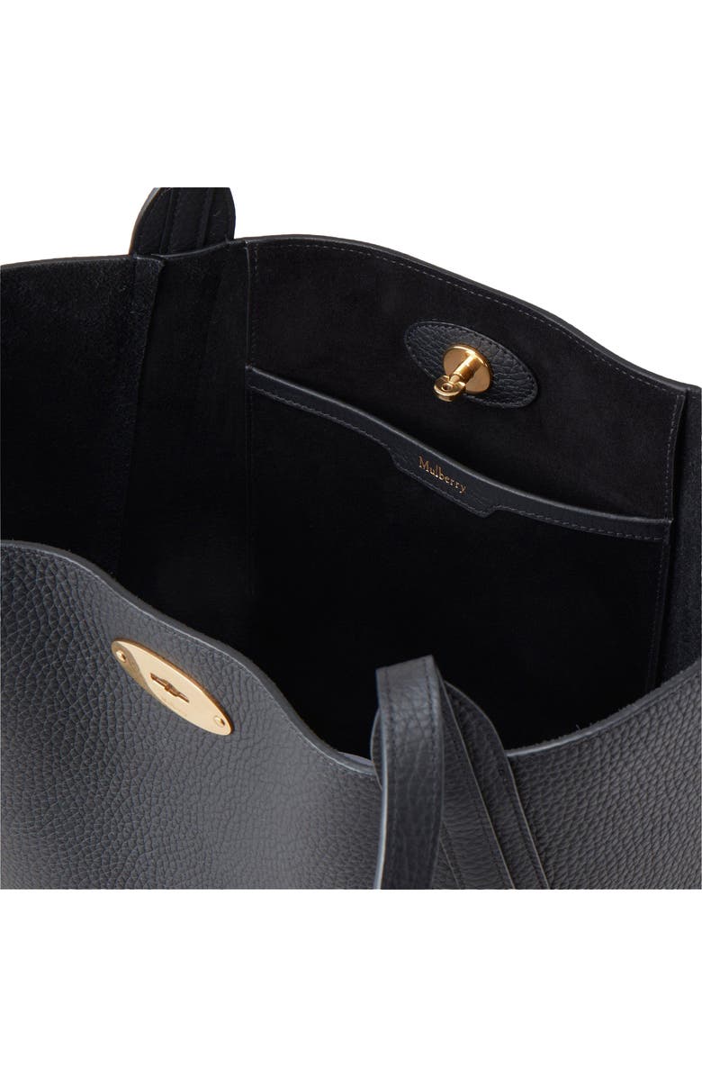 Mulberry North/South Bayswater Leather Tote, Alternate, color, Black
