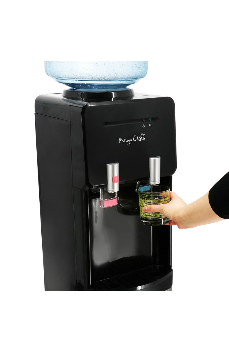 Megachef Top Load Hot and Cold Water Dispenser, Alternate, color, Black