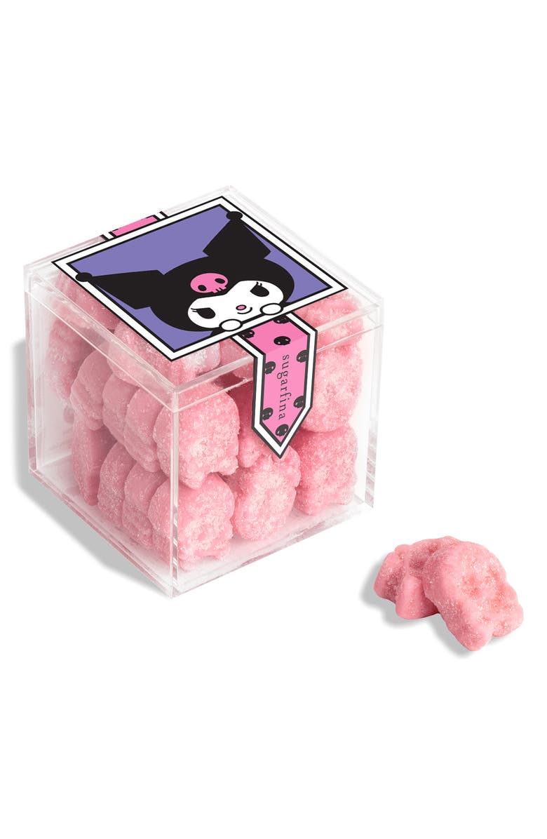 sugarfina Kuromi<sup>™</sup> Pink Skull Set of 4 Candy Cubes, Alternate, color, 
