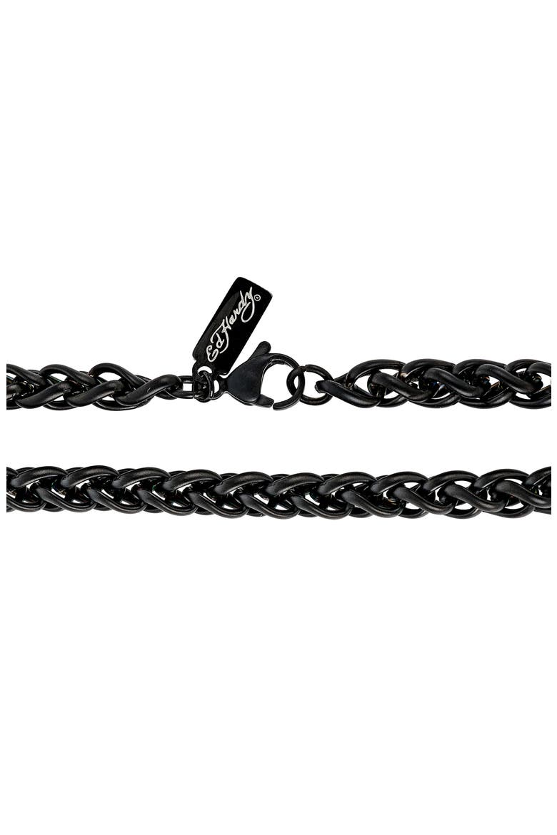 Men's Twist Chain Bracelet, Alternate, color, BLACK