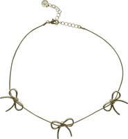 OLIVIA WELLES My Bow Collar Necklace