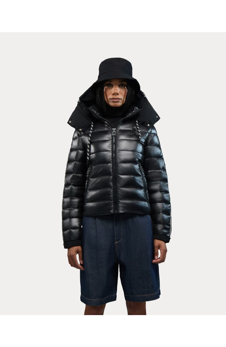 Alpenhaus Rousset Lightweight Cinched Puffer Jacket with Contrast Detailing, Main, color, Black