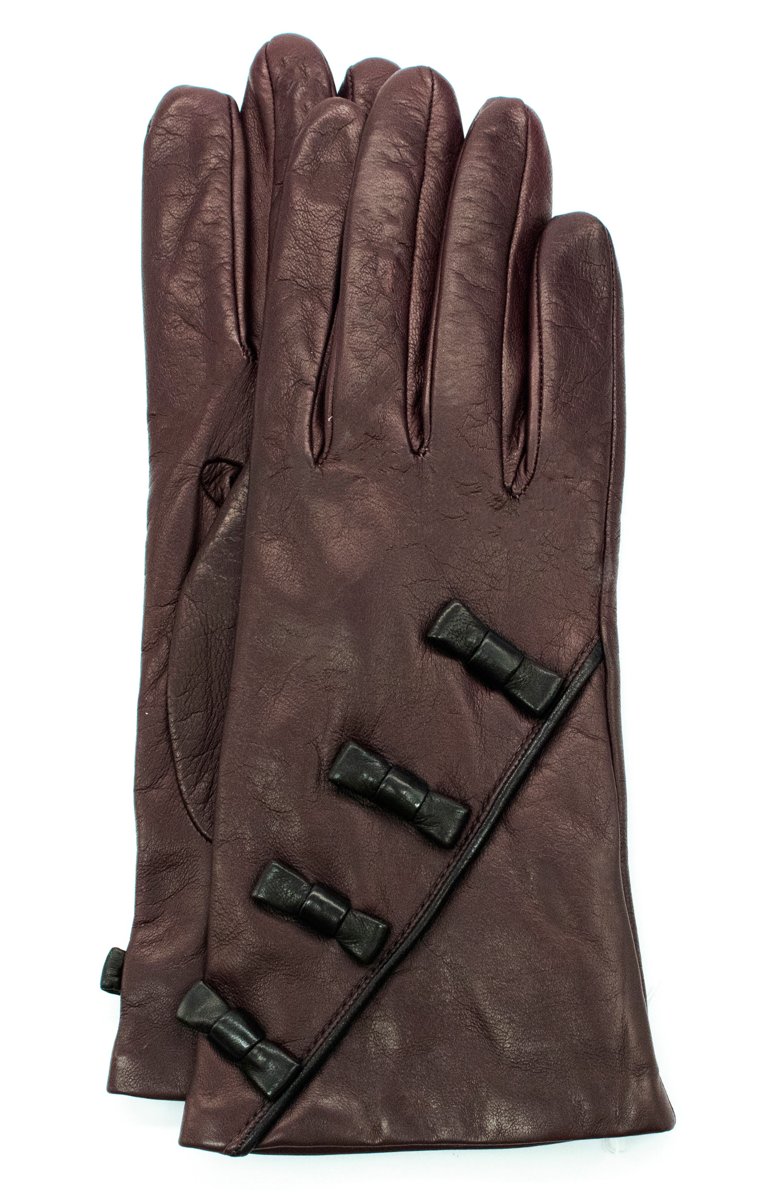 Portolano Bow Leather Gloves