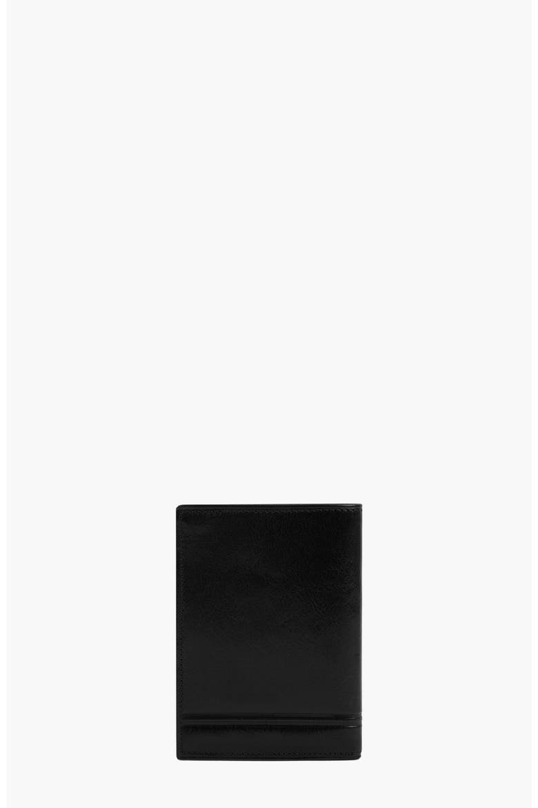 Gentleman Trifold Leather Wallet 582, Alternate, color, Black