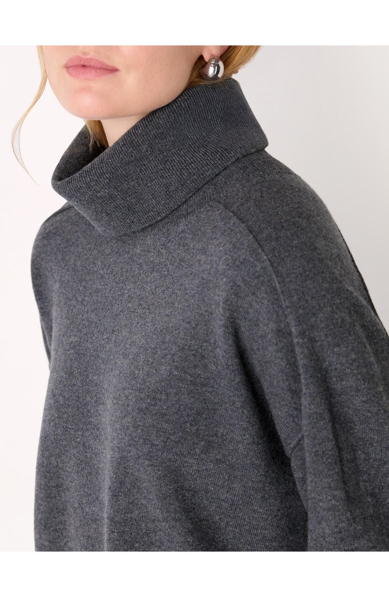 Whistles Wool Cowl Neck Knit Sweater, Alternate, color, Grey