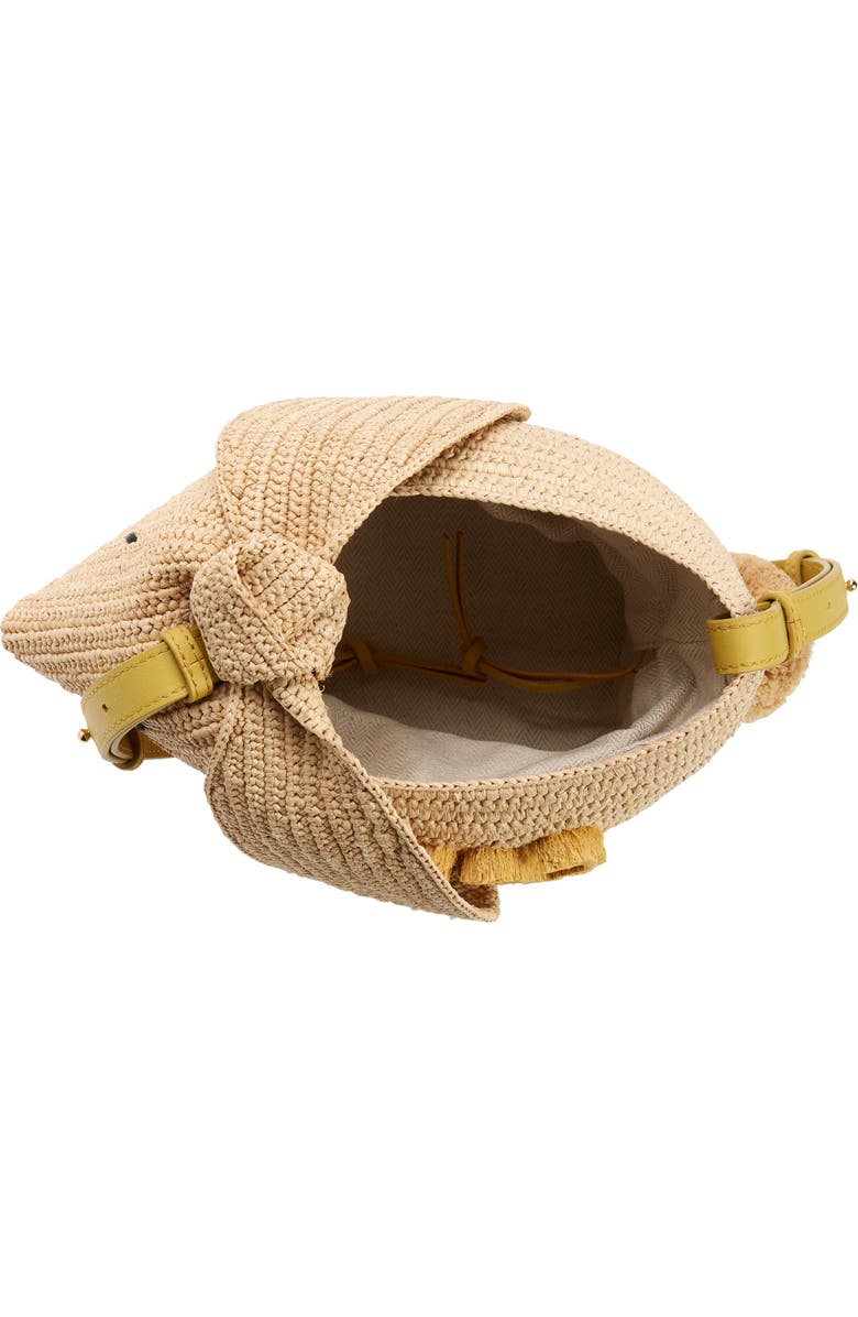 Loewe Year of the Rabbit Raffia Bucket Bag, Alternate, color,