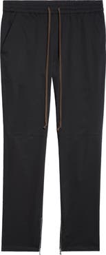 JKEEFER Marginal Moto Stretch Cotton Gabardine Pants