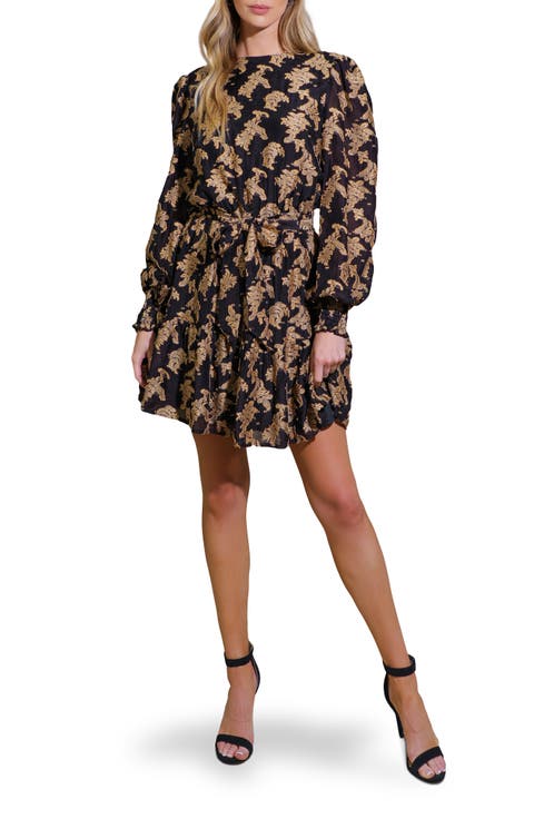 Solid Long Sleeve Minidress