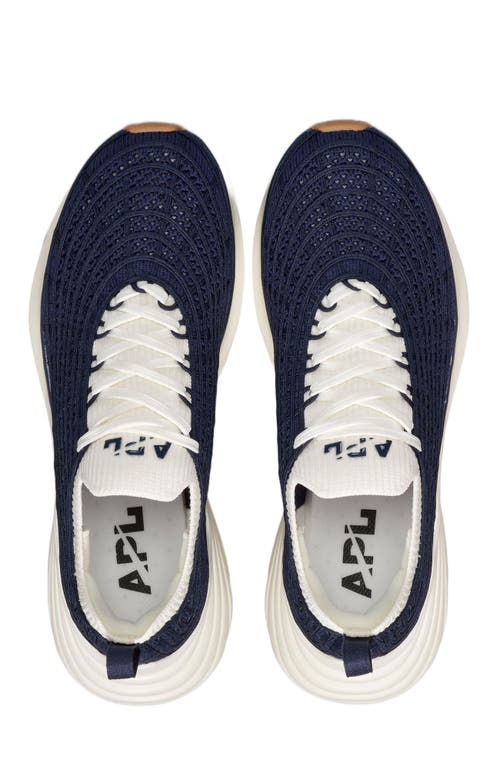 Apl Athletic Propulsion Labs Techloom Zipline Sneakers In Navy/ivory/gum