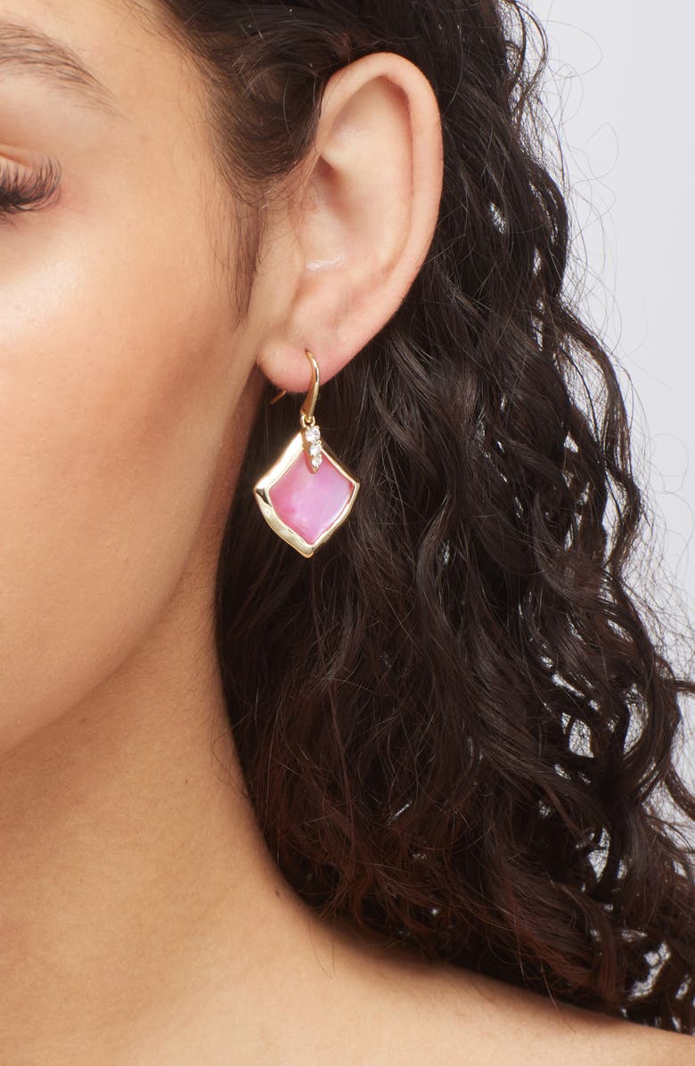 Kendra Scott Joelle Drop Earrings, Alternate, color, Gold Azalea Illusion