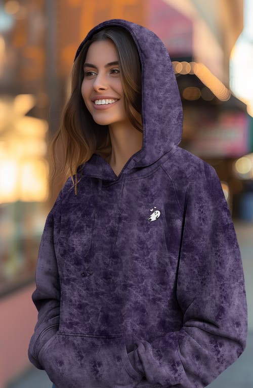 Dalix Womens Heartly Ghost Mineral Washed Hoodie