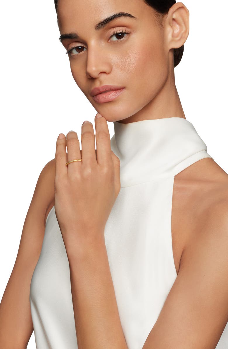 David Yurman DY Unity Cable Band Ring, Alternate, color, Gold